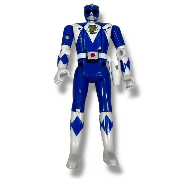 Bandai Power Rangers Auto-Morphin Blue Ranger Head Flip Action Figure 1993 - Picture 1 of 7